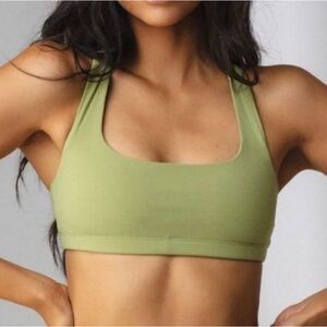 Balance Athletica Vitality Light Green Razorback Sports Bra